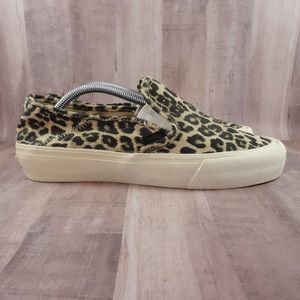Vans Slip On Shoes Womens 8 Leopard Print Classic UltraCush UC Skate Sneakers